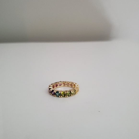 Sterling silver rainbow ring NIB - Picture 4 of 5